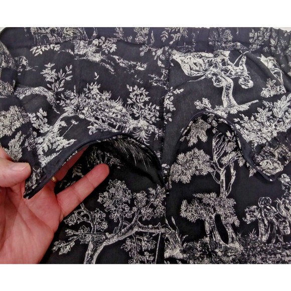 Vintage Kathie Lee Collection Retro Skirt BoHo Size 12 Bohemian Black Tree Y2K - Picture 3 of 8